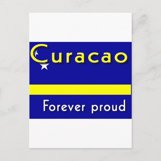 Curacao forever proud postcard (Front)