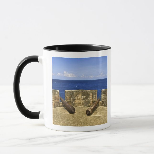 Curacao. Fort Beekenburg Caracas Bay. Mug (Left)