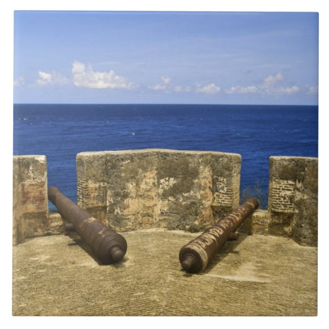 Curacao. Fort Beekenburg Caracas Bay. Tile (Front)