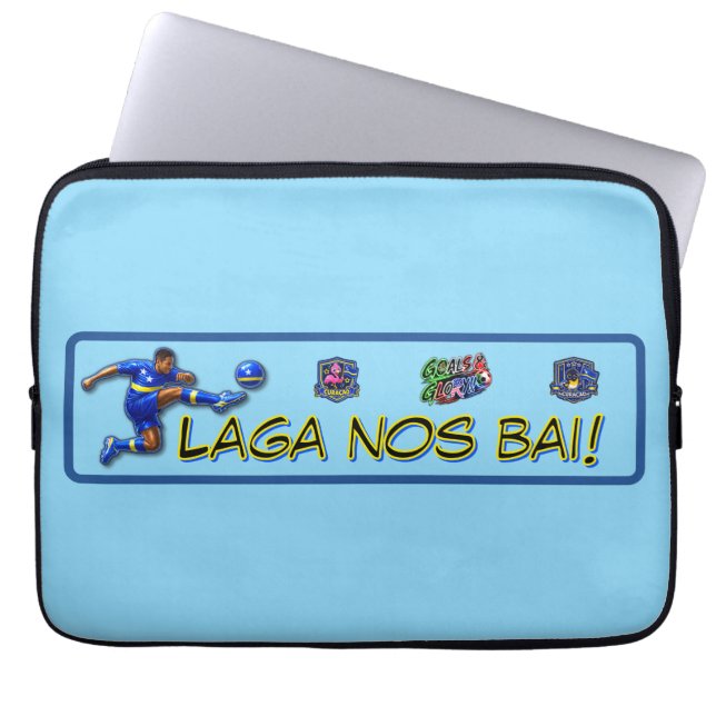Curacao Let's Go Laptop Sleeve (Front)