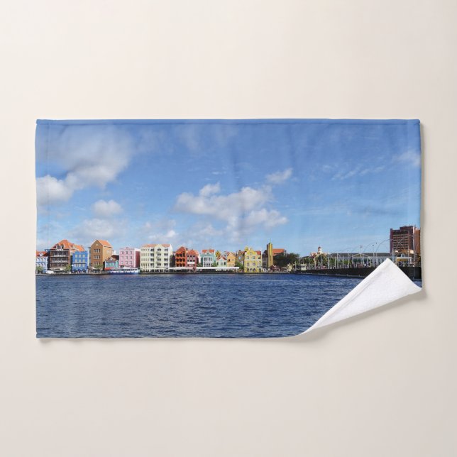 Curaçao Skyline w/out text (customisable) Hand Towel (Hand Towel)