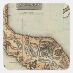 Curacao Square Sticker