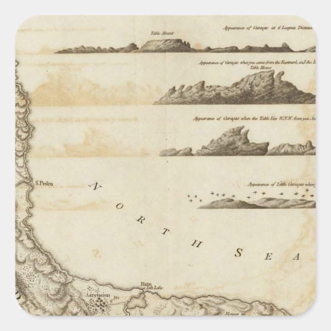 Curacao Square Sticker (Front)