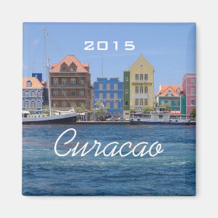 Curacao Travel Seaside Fridge Magnet Change Year