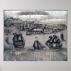 CuracaoPanoramic MapCuracao, Netherlands Poster