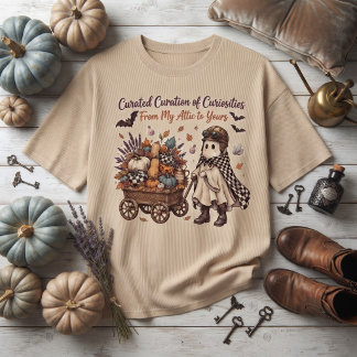 Curated Curation of Curiosities Ghost & Pumpkin Wa T-Shirt