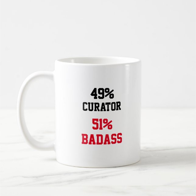 Curator Badass Coffee Mug (Left)