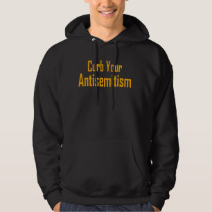 Curb Your Antisemitism Stand Against Hate And Disc Hoodie