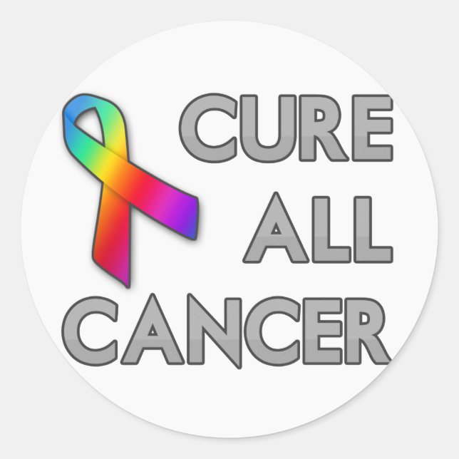 Cure All Cancer Classic Round Sticker (Front)