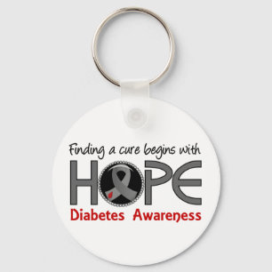 Cure Begins With Hope 5 Diabetes Key Ring