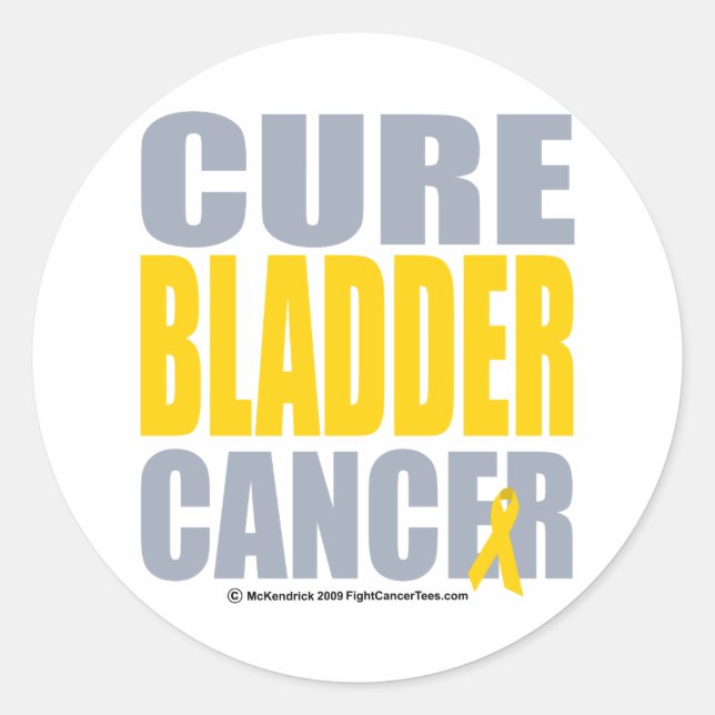 Cure Bladder Cancer Classic Round Sticker (Front)