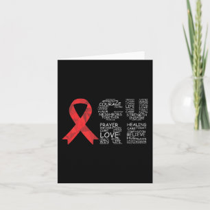 Cure Brain Aneurysm Awareness Surgery Support Grap Card