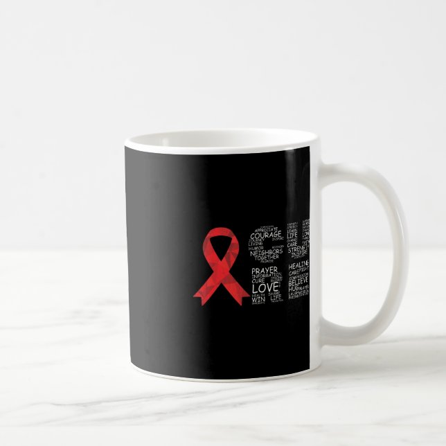 Cure Brain Aneurysm Awareness Surgery Support Grap Coffee Mug (Right)