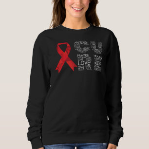 Cure Brain Aneurysm Awareness Surgery Support Grap Sweatshirt