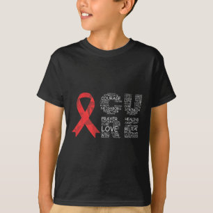 Cure Brain Aneurysm Awareness Surgery Support Grap T-Shirt