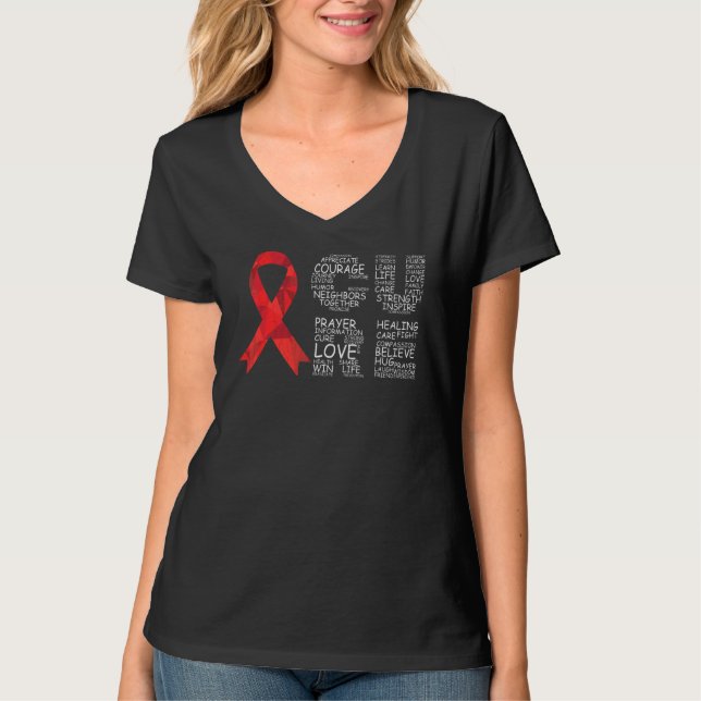 Cure Brain Aneurysm Awareness Surgery Support Grap T-Shirt (Front)