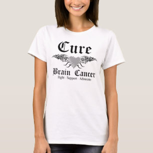Cure Brain Cancer Tattoo Wings T-Shirt