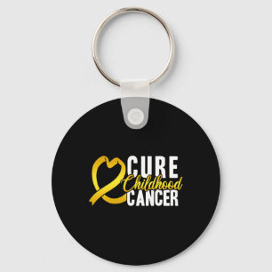 Cure Childhood Cancer Childhood Cancer Ribbon Awa Key Ring