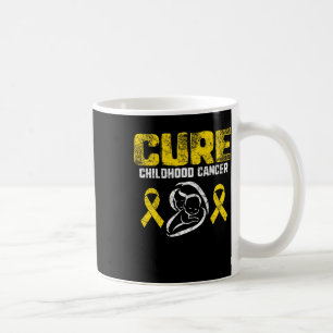 Cure Childhood Cancer Gold Ribbon Support Mum Awar Coffee Mug