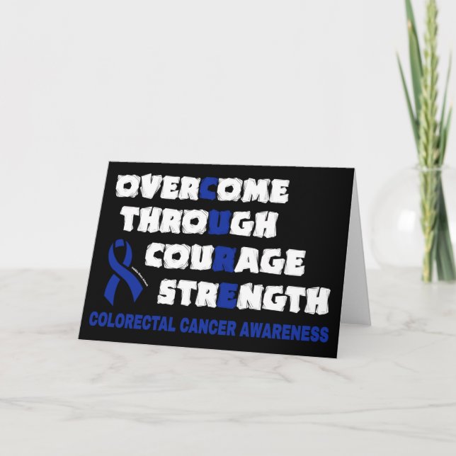 CURE...Colourectal Cancer Card (Front)