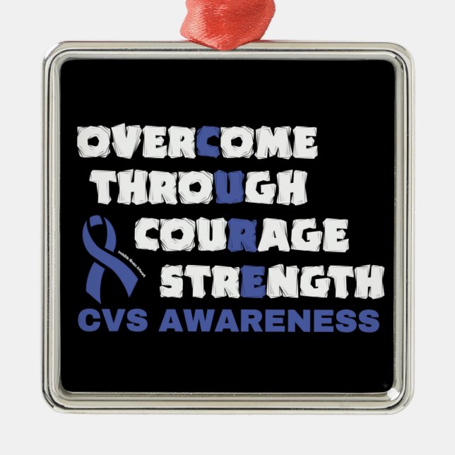 CURE...CVS  METAL TREE DECORATION (Front)