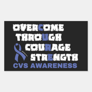 CURE...CVS RECTANGULAR STICKER