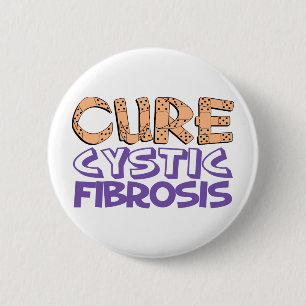Cure Cystic Fibrosis 6 Cm Round Badge