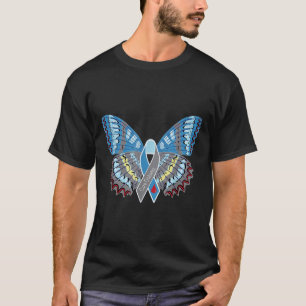 Cure Diabetes Awareness Butterfly T-Shirt