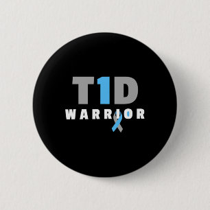 Cure Diabetic - Fun Type 1 Diabetes Awareness  6 Cm Round Badge
