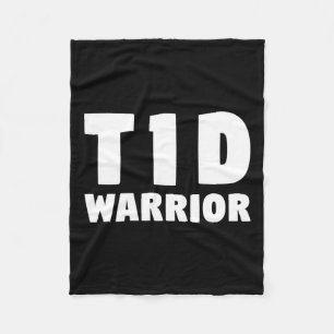Cure Diabetic T1d - Fun Type 1 Diabetic Tee Fleece Blanket