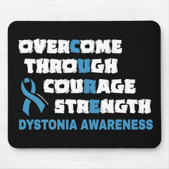 CURE...Dystonia Mouse Mat (Front)
