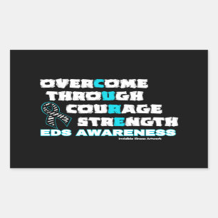 CURE...EDS RECTANGULAR STICKER