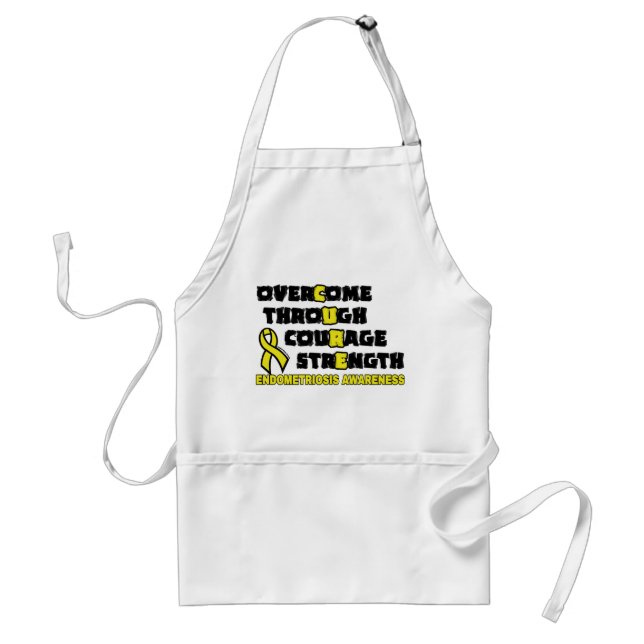 CURE...Endometriosis Adult Apron (Front)