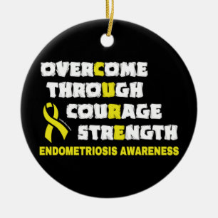 CURE...Endometriosis Ceramic Ornament