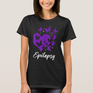 Cure Epilepsy Awareness Day Warrior Butterfly Purp T-Shirt