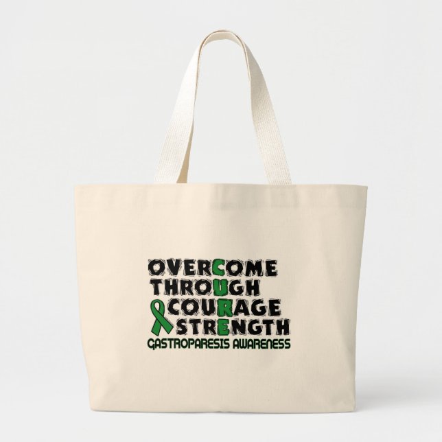 CURE...Gastroparesis Large Tote Bag (Front)