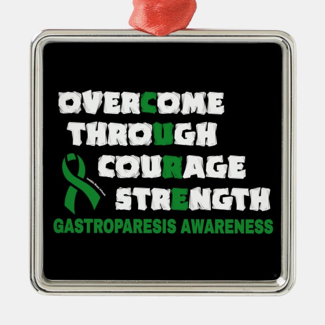 CURE...Gastroparesis Metal Ornament (Front)