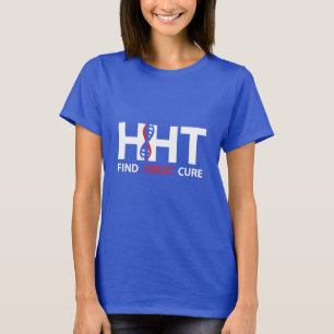 Cure HHT FIND.TREAT.CURE Awareness T-Shirt Womens