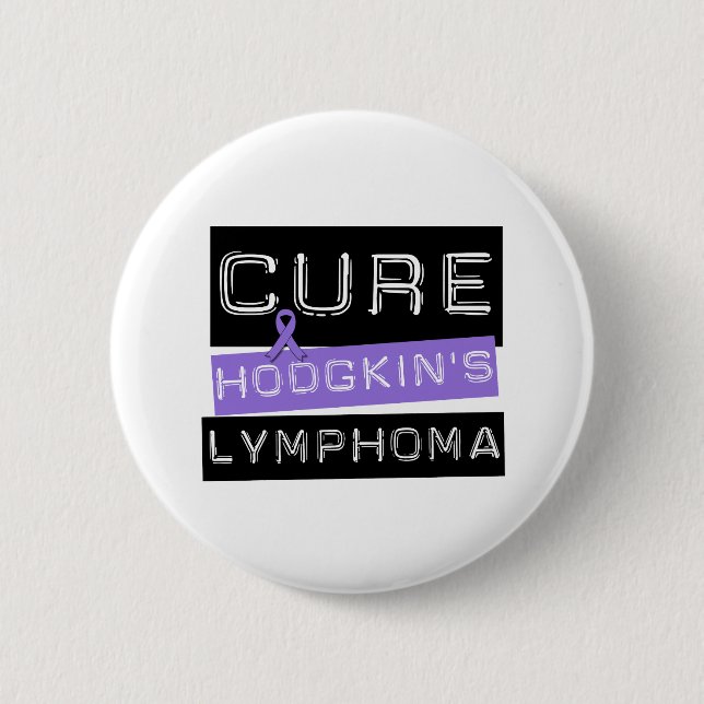 Cure Hodgkin's Disease 6 Cm Round Badge (Front)
