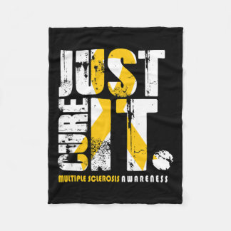 Cure It Multiple Sclerosis Awareness Support  Fleece Blanket