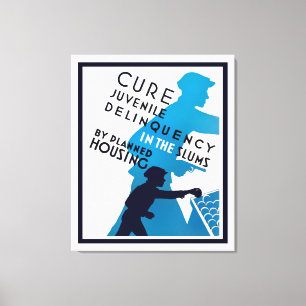 Cure Juvenile Delinquency in the Slums Canvas Print