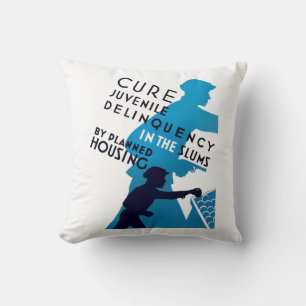 Cure Juvenile Delinquency in the Slums Cushion