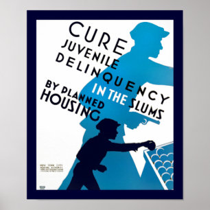 Cure Juvenile Delinquency in the Slums Poster