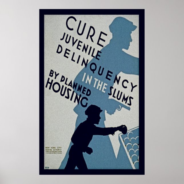 Cure Juvenile Delinquency Poster (Front)