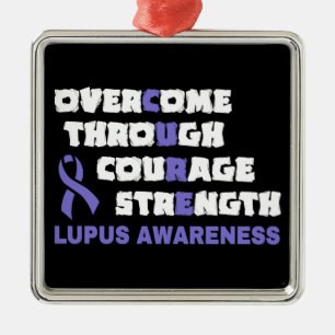 CURE...Lupus Metal Ornament