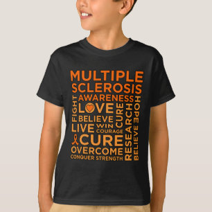Cure Multiple Sclerosis Awareness Support Graphic T-Shirt
