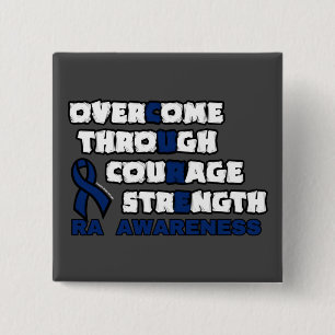 CURE...RA 15 CM SQUARE BADGE