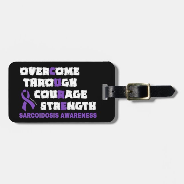 CURE...Sarcoidosis Luggage Tag (Front Horizontal)