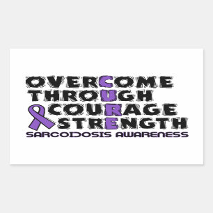 CURE...Sarcoidosis Rectangular Sticker