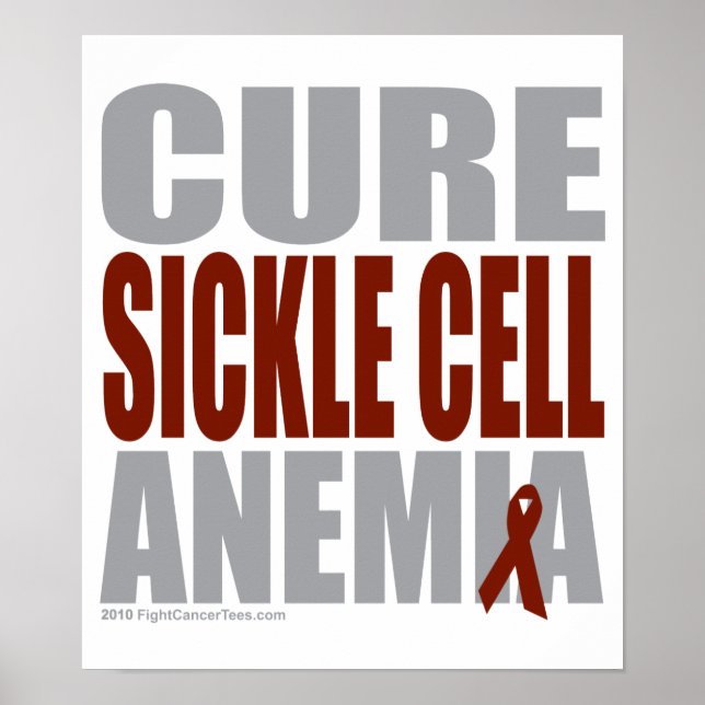 Cure Sickle Cell Anaemia Poster (Front)
